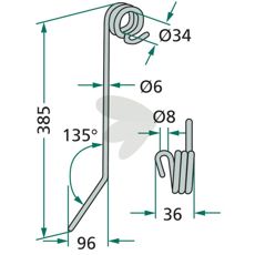 Hatzenbichler efterårsredskabsstift 9309/360, ideel til effektivt jordbehandlende arbejde.