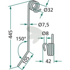 Efterårsredskabsstift Hatzenbichler 93008, konstrueret til høj ydeevne og holdbarhed.