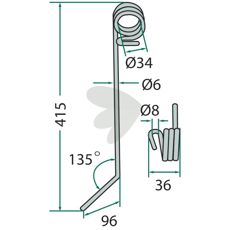 Ny udførelse af efterårsredskabsstift, optimeret til effektiv og holdbar bearbejdning.
