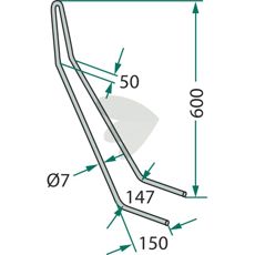 Köckerling efterårsredskabsstift 585072, ideel til højkapacitetsjordbearbejdning.