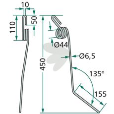 Rabe efterårsredskabsstift 66114700, perfekt til at effektivisere bearbejdningen af jorden.
