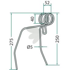 Universal efterharvetand til Kverneland/Accord, pålidelig og holdbar.