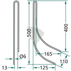 Efterharvetand Gruse, perfekt til vedligeholdelse af grus- og stenoverflader.