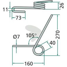 Isaria efterharvspløk, model 3142457M1, perfekt til præcisionsarbejde.