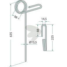 Köckerling efterharvspløk, art.nr 501132, til effektiv jordbearbejdning.