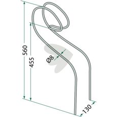 Köckerling efterharvspløk, høj kvalitet del, art.nr 585073.