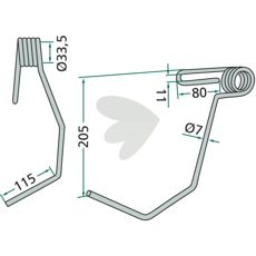 Kraftfuld Lemken efterslæbepind designet til Hassia, giver fremragende jordbearbejdning.