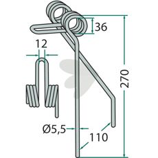 Effektiv efterharvetand til Saxonia, ideel til at forbedre jordstrukturen.