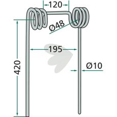 Bourgault efterharvetand, højtydende tilbehør til præcis jordbehandling.