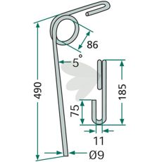 400530 efterharvetand fra Väderstad til præcis jordbearbejdning.
