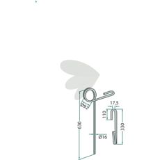 Effektiv 630mm efterharvetand til forbedring af jordens struktur.