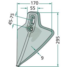 Skær smedet af høj kvalitet, ideelt til effektive skæreopgaver.