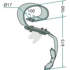 Komplet pind med HE-VA skær til effektive maskinløsninger.