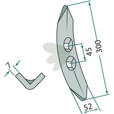 Ripper skærenhed til at bryde hård jord og forbedre jorden.