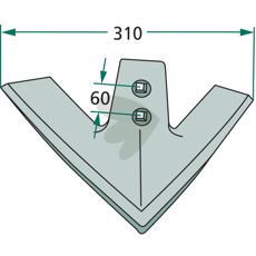 Valset gåsefødskær, model 629927, til effektiv jordbearbejdning.