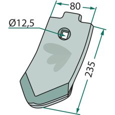 Skærspids S8P, konstrueret til høj præcision og holdbarhed i anvendelse.