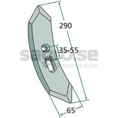 Skær med radius 235mm og tykkelse 10mm, perfekt til traktorprogrammer.