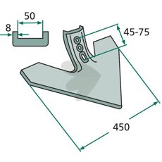 Gåsefodsskær model 3374356, ideel til at forbedre arbejdskvaliteten.