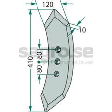 Forplov med radius 300, model 76251, for mere effektiv jordbearbejdning.