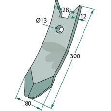 Delta Flex spids for høj ydeevne inden for landbrug.