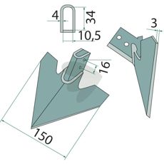 Gåsefødskær R409456, perfekt til ujævnt terræn.