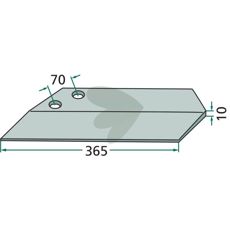 Venstre vinger Landsberg, 365mm, designet til præcision.