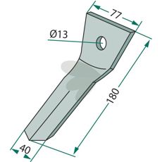 Standard skraber, perfekt til at holde udstyret effektivt og rent.