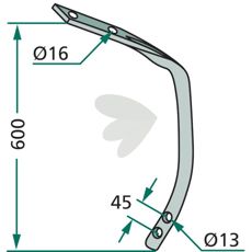 Underdel af type VFM, afgørende for korrekt montering og drift.