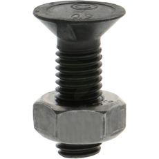 Kraftig plovskrue M10x30 mm, 10.9 klasse, ideel til agrar anvendelse.