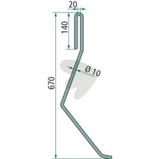 Efterharvetap, kompatibel med 18010.ST-LE-07 som forbedrer jorden.
