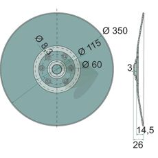 Tallerken til effektive jordbearbejdningsløsninger og høj ydeevne.