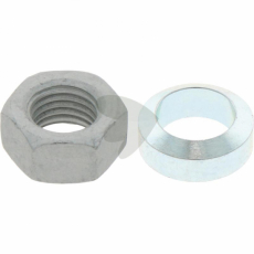 Møtrik med skive M16