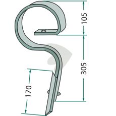 Harvpind 26x10 mm, et vigtigt tilbehør for effektiv og konsistent harvning.