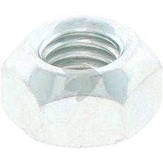 Galvaniserede sekskantmøtrikker M10 ifølge DIN 980, ideelle til robuste applikationer.