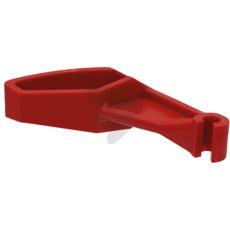 Returfane i rød farve, perfekt til udskiftning af ødelagte dele i traktorer.