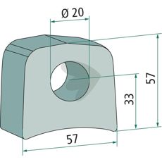 Holder SQF19-3924 til effektiv montering af udstyr.