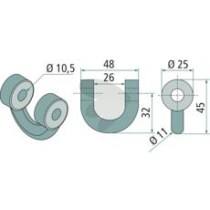 Sjækel Mütthing 48mm, perfekt til opsætning og læsning.
