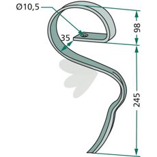 Pind 25x8, pålidelig og holdbar til landbrugsudstyr.