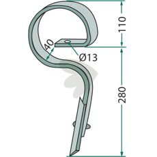Germinator harvpind, designet til effektiv såning og jordbearbejdning.