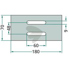 Plastskaffer 034102, perfekt til at fjerne affald fra overflader.