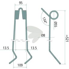 Kvalitets efterharvetand Rabe som forbedrer jordbehandlingen.