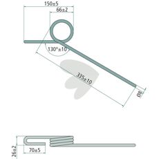 Ultrakvalitets efterharvetand Sulky til effektiv jordbehandling.
