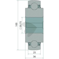 Rillekugleleje til smidig drift og effektiv anvendelse.