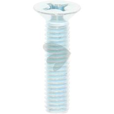 Galvaniseret forsænket skrue 6x25 mm af type DIN 965, en robust skrue til diverse applikationer.