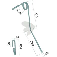 Efterharvspind S-KM, en del til forbedret jordbearbejdning.