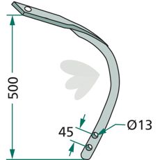 Undre del Type VF designet til effektiv funktion inden for traktorer og landbrugsmaskiner.