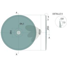 Tallerken N02831A0 optimeret til effektiv jordbearbejdning og behandling.
