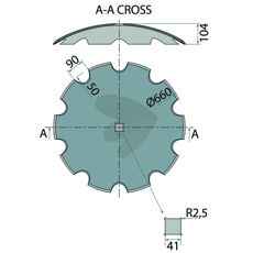 Tallerken 117122 til traktor, vital for at sikre optimal ydeevne.