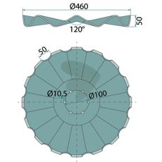 Tallerken 110036, vigtig del til effektivisering af jordbearbejdning.