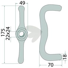 Tilslutningsdel til sikre og stabile tilkoblinger mellem maskindele.
